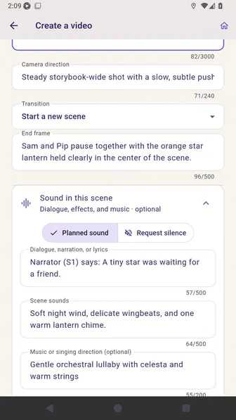 Page-level voice controls with exact words and delivery